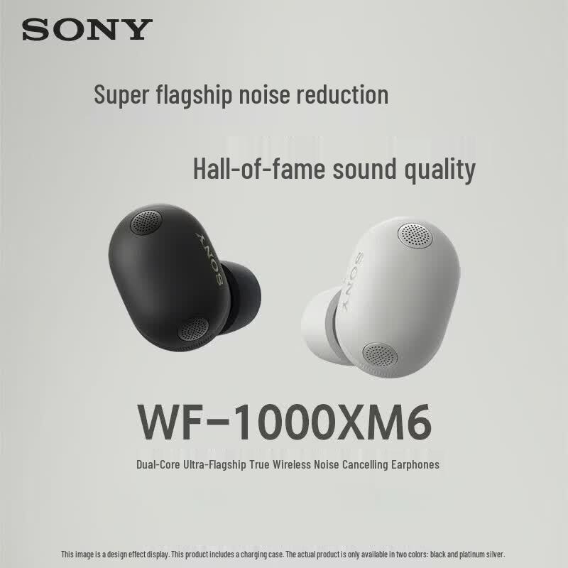 Sony Полностью беспроводные наушники с шумоподавлением WF-1000XM6