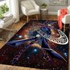 Light of Courage! Hero costume starry sky print Rug Floor Mat for Living Room or Bedroom Soft and Comfortable Carpet a Gift for Birthday and Holiday.