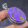 Copper Charoite Gemstone 925 Steling Silver Jewelry Pendant 2.17" V4E86