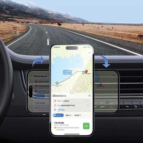 USAMS Магнитный держатель Универсальныйus-Zj075 Для решетки вентиляции. Черный/Черный Zj75Zj01