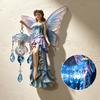 Dreamy Decor for Small Corners Fairy Wall Lamp, Resin Sconce with Warm LED Glow Bedroom Whimsical Art Nursery Living Room, Vintage Rustic Elf