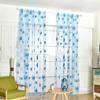 Sunflower Pattern Curtain Home Decoration Polyester Fibre Window Tulle Curtain Flower Organza