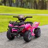 6V Kids Electric Ride on Car Toddlers Quad Bike All Terrain Vehicle Toy With Music for 18-36 months Pink
