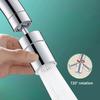 360° Rotary Kitchen Faucet Spray Head Filter Washbasin Splash Proof Adapter 2 Mode Adjustable Kitchen Sink Faucet Aerator
