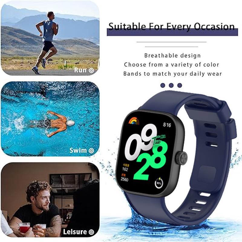 Сменный ремешок для Xiaomi Redmi Watch 4 Ремешок Силиконовые ремешки для часов Ремешок для Redmi Watch 4 Ремешок Браслет