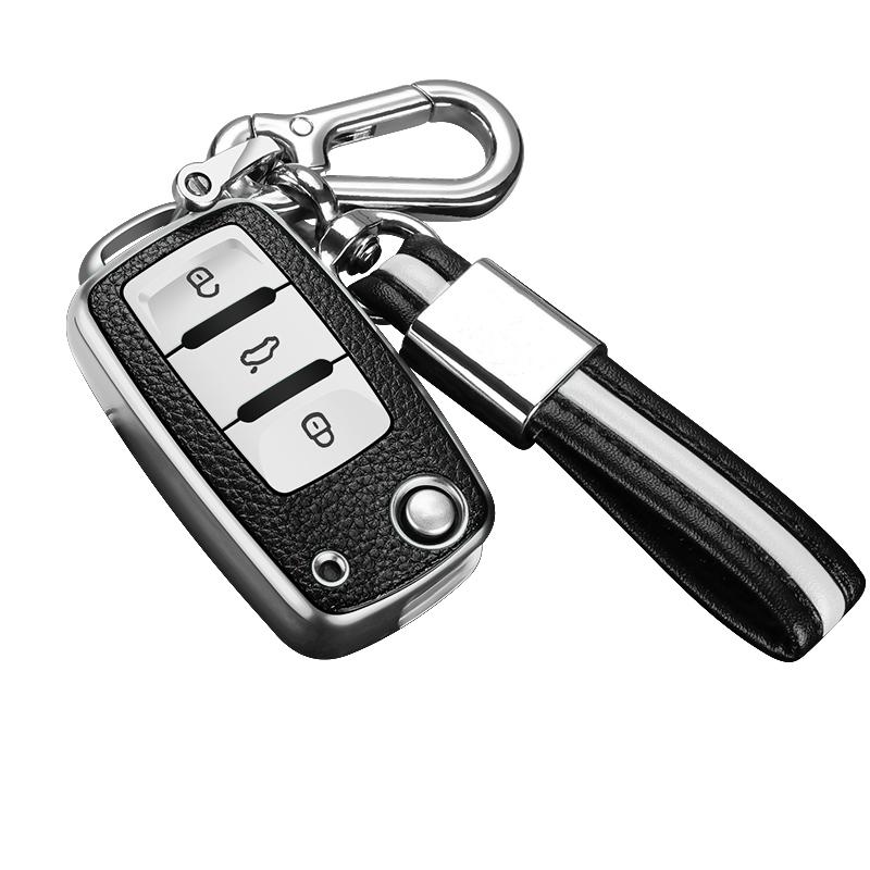 Кожаный TPU Чехол-брелок для ключей для VW Volkswagen Polo Tiguan Passat B5 B6 B7 Golf 4 5 6 MK6 Jetta Lavida Skoda Octavia Seat