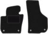 Черные передние коврики для: Skoda Superb II Long седан, универсал (2008-2015 гг.)