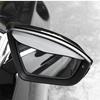 2Pcs Car Rear View Mirror Rain Shield Cover Mirror Rain Guard Carbon Fiber Style