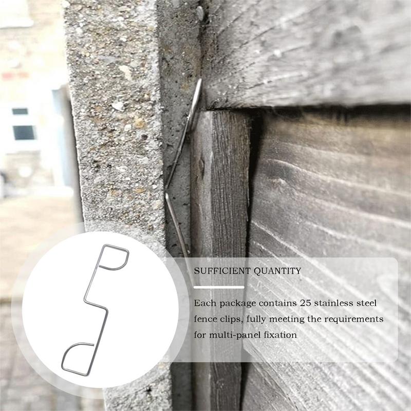 Зажимы для забора из нержавеющей стали 25 шт./набор Антивибрационные натяжные зажимы для садовых столбов для сельскохозяйственной фермы шоссе