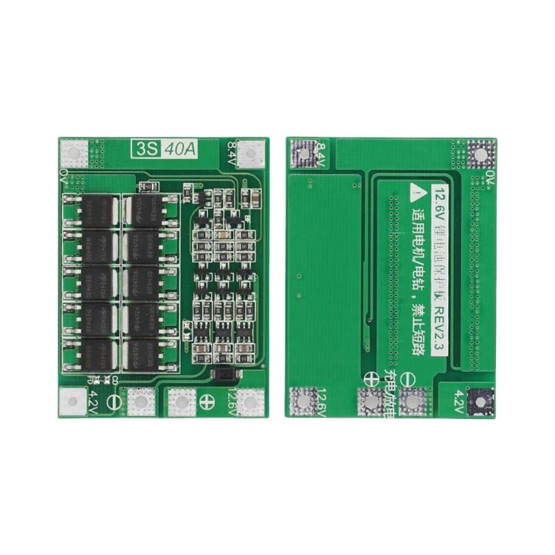 Комплект из 2 4S 40A Литиевых Аккумуляторов 18650 Зарядка BMS Плата Защиты с Балансировкой для Двигателей Дрели Множественная Защита