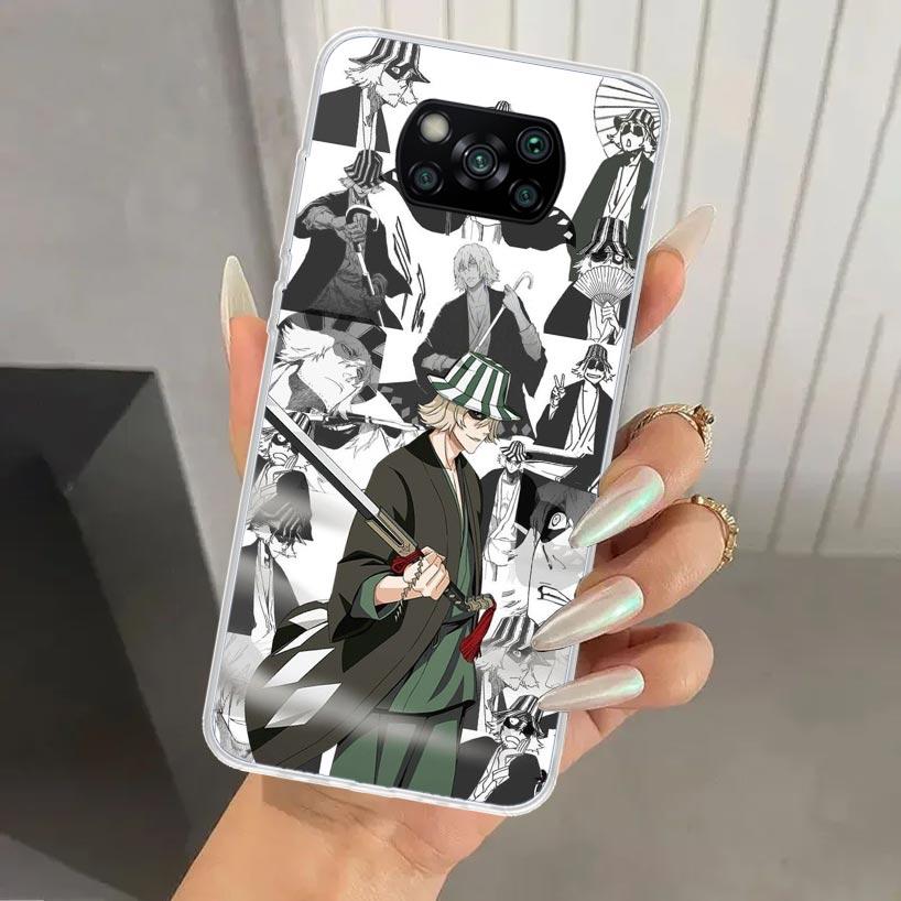 Чехол для телефона Bleach Аниме Ичиго Кенпачи для Xiaomi Poco X5 X6 X7 Pro F7 Ultra M7 Redmi 15 15C 13 13C 12 12C 10 10A 10C 9 9A 9C 9