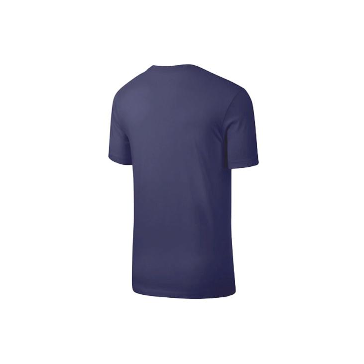 Nike Винтажная футболка с вышитым логотипом Swoosh, мужская, с коротким рукавом, топы, военно-синяя AR4997-410