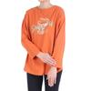 SNOOPY Loose Long Long Sleeve for Orange [Cliff Meyer] Футболка Футболка женская, мама, женщины, средний,