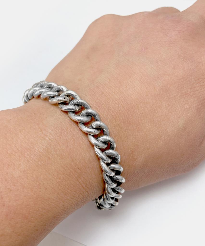 Sheen666 Bulldog Double Silver Bracelet