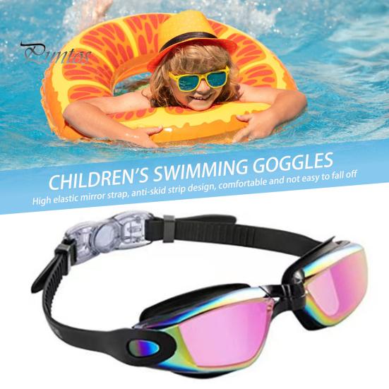 Kids Swimming Glasses Ergonomic Design Adjustable Anti-Fog UV Protection Swim Eyewear Diving Glasses for Children