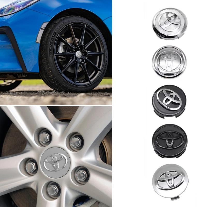 4 шт. 57/62 мм АБС Колпак ступицы колеса Заглушка диска для Toyota Corolla RAV4 Levin Yaris C-HR Camry Prado Prius Автоаксессуары