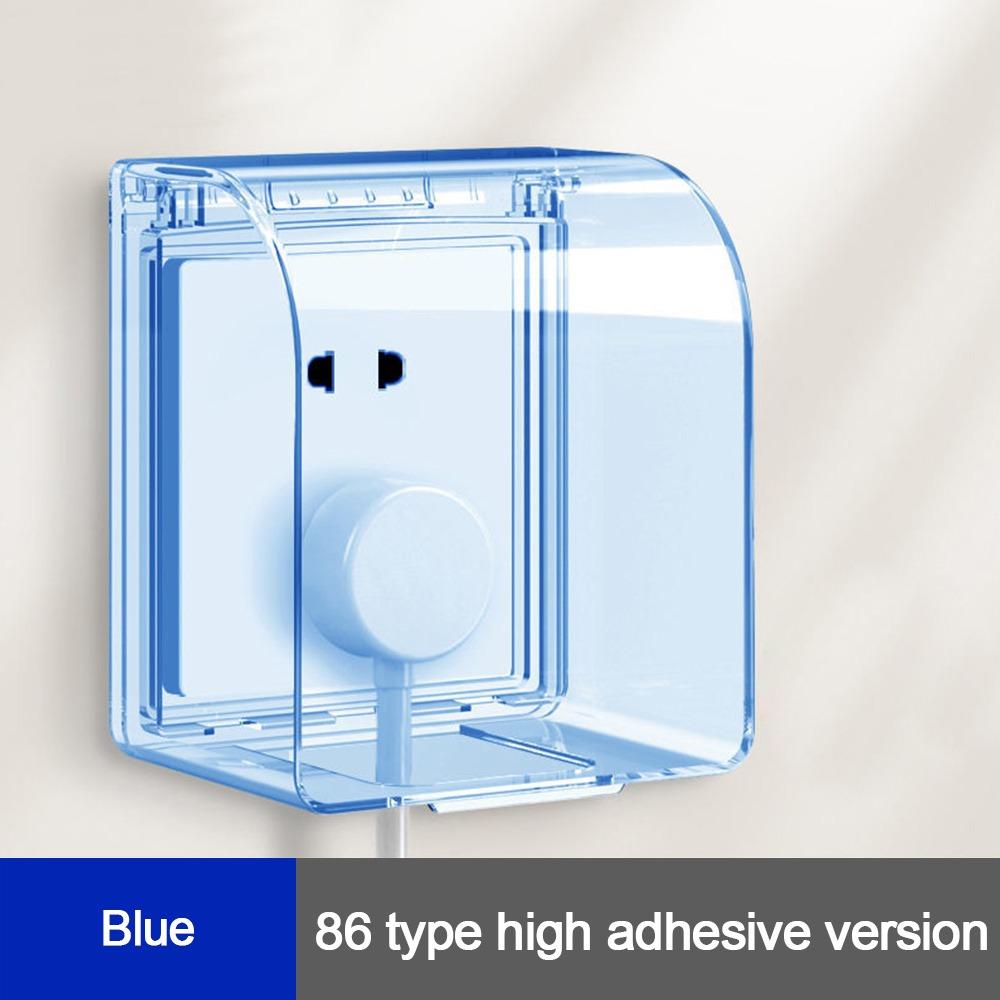 Wall-mounted Switch Protective Cover Plastic Self-Adhesive Enlarged Protection 86 Type Splash-Proof Box Wall