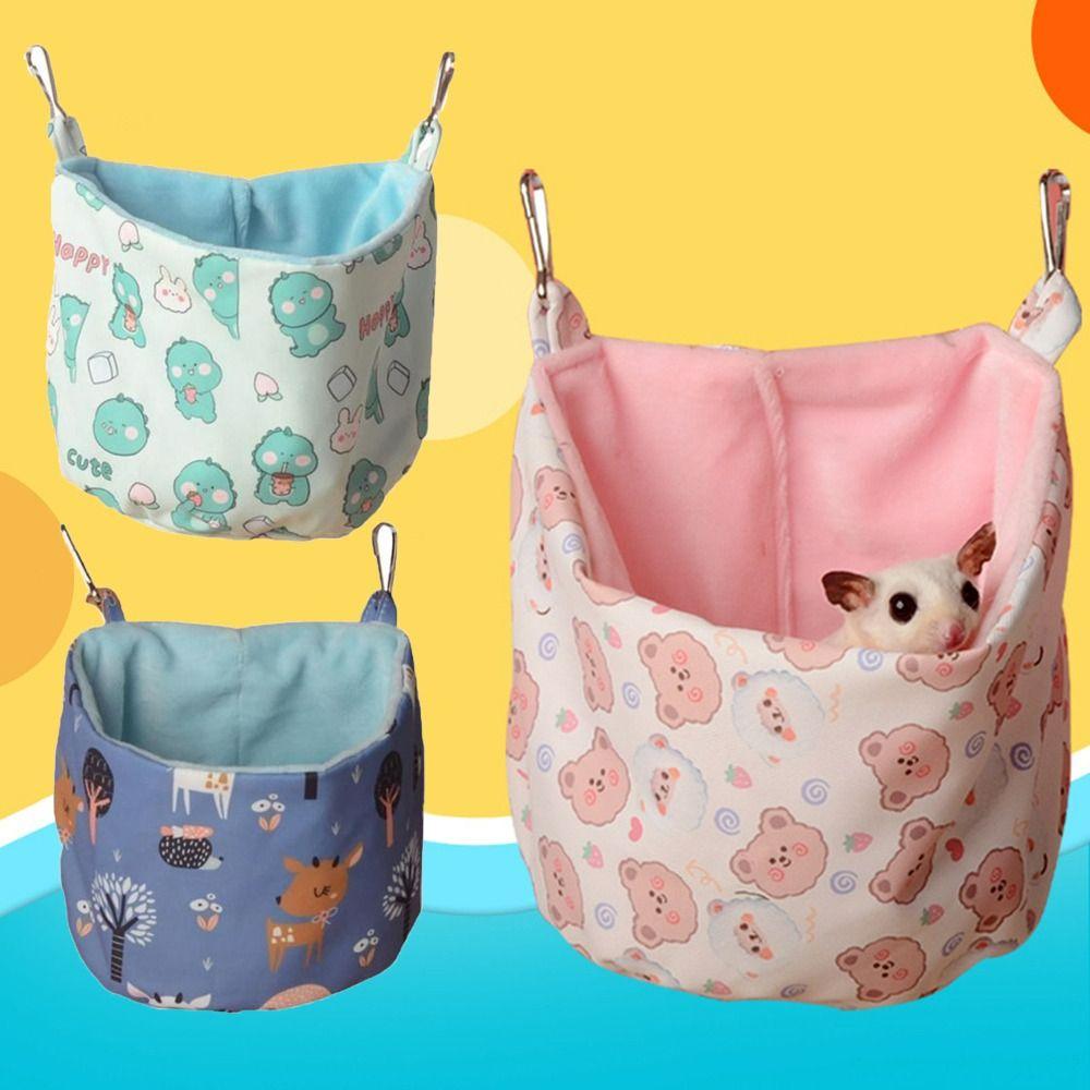 Comfortable Guinea Pig Sleeping Bag Hang Small Pet Nest Creative Hamster Hammock  Bunny