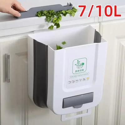 Кухонное складное мусорное ведро, настенное мусорное ведро, бытовая корзина для макулатуры, складное автомобильное мусорное ведро, кухонные гаджеты