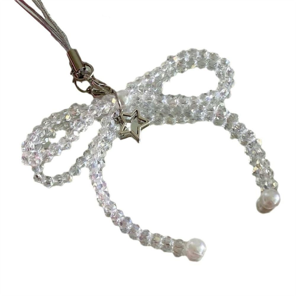 Butterfly Y2K Phone Lanyard Phone Charms Cellphone Chain Kawaii Bead Phone Pendant Schoolbag