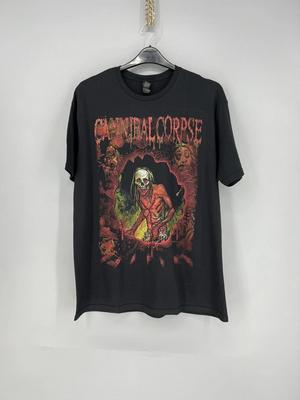 Винтаж 90-х Cannibal Corpse Футболка унисекс черная с коротким рукавом Репринт KH8198