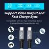 Кабель для передачи данных USB 4.0, совместимый с 4-мя Type-C, двусторонний, 8K, 40 Гбит/с, PD 240 Вт, кабель для быстрой зарядки