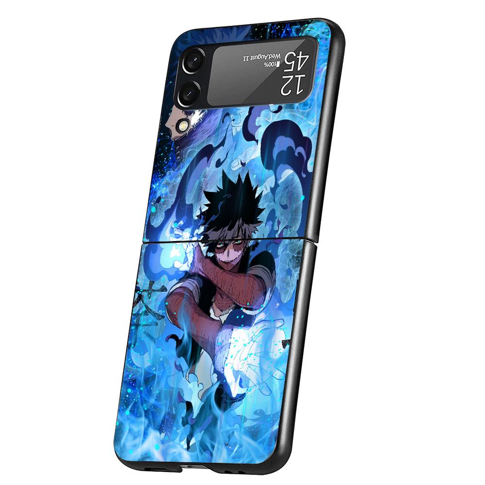Чехол для телефона My Hero Dabi Bnha для Samsung Galaxy Z Flip 6 5 4 3 5G ZFlip6 ZFlip5 ZFlip4 ZFlip3 Черный Жесткий Тренд Fundas