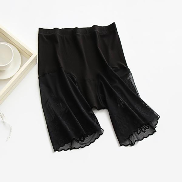 Plus Size Safety Short Pants Women Summer Seamless Under Skirt Pants Anti Chafing Boxers Female Sexy Lace Boyshorts Women