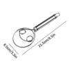 Danish Dough Whisk Stainless Steel Dutch Style Bread Dough Hand Mixer Stainless Steel Handle Kitchen Baking Tools Artisian Blend