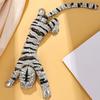 Brooch Pin Shiny Rhinestones Inlaid Tiger Shape Badge Rust-Resistant Lightweight Bendable Tiger Brooch Fashion Accessories