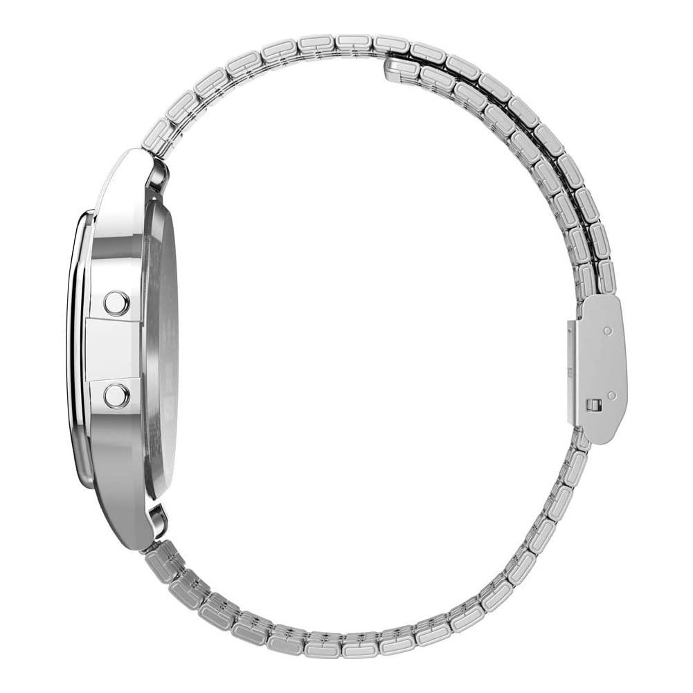 Timex T80 X Space Invaders 34mm Quartz Stainless Steel Strap Silver Casual Watch (Model: TW2V30000YB)