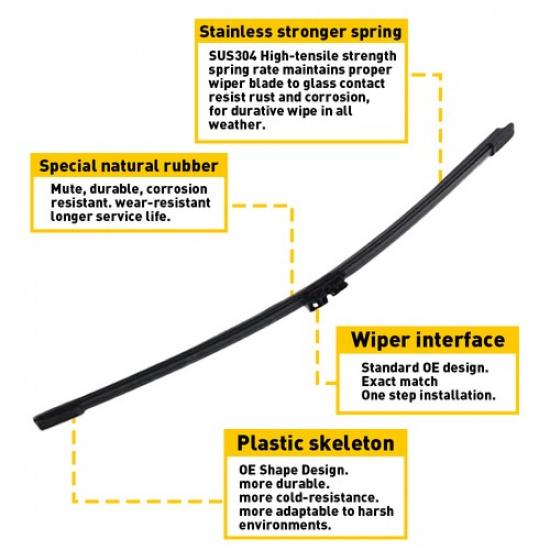 Rear Wiper Arm & Blade For VOLVO XC90 2016-2018 32219752 Quality OEM