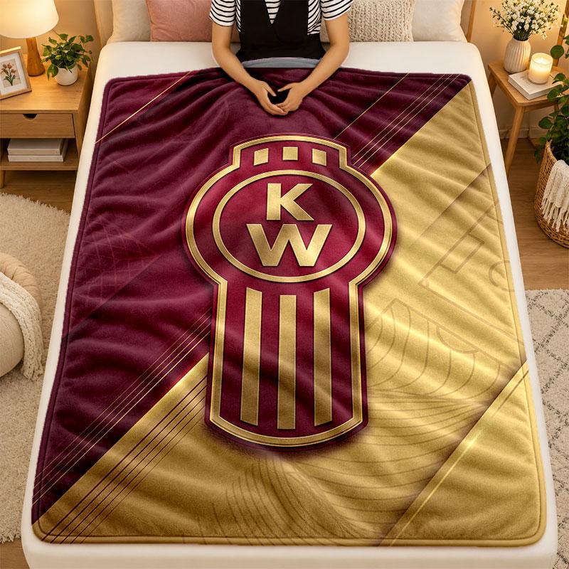 Flannel BlanketKenworth Warm Soft Throw Blanket for Indoor Sofa Bed Living Room Use