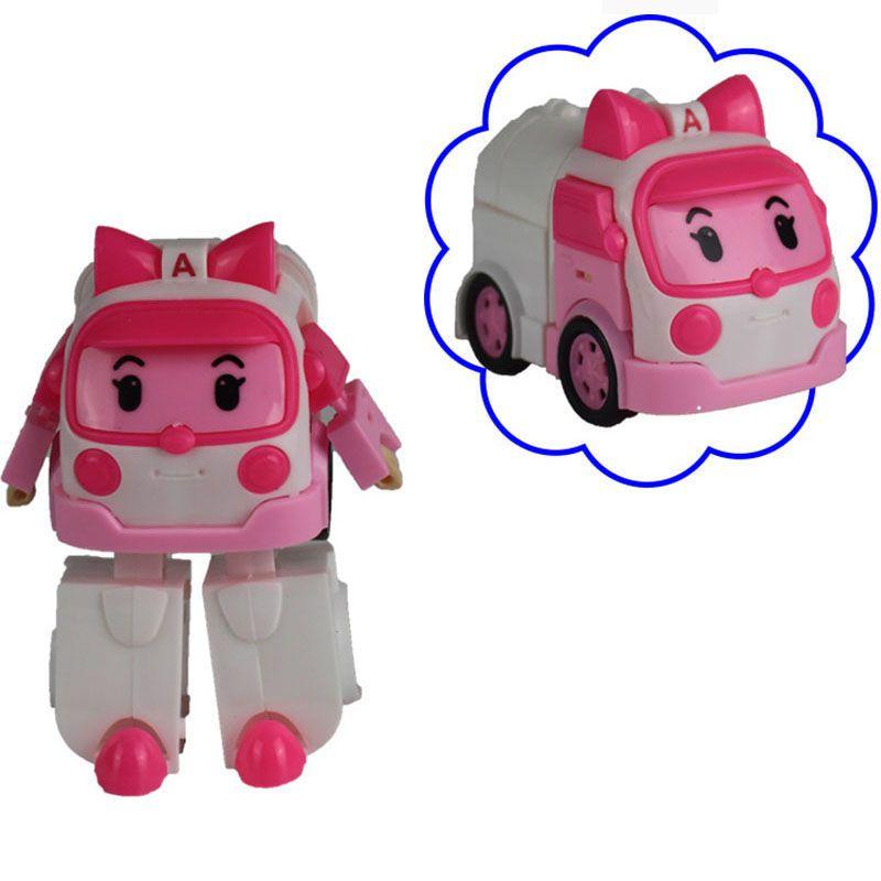 Высококачественный Робокар Поли Рой Эмбер Трансформеры Робот Фигурки Действия Машина Автобус Набор