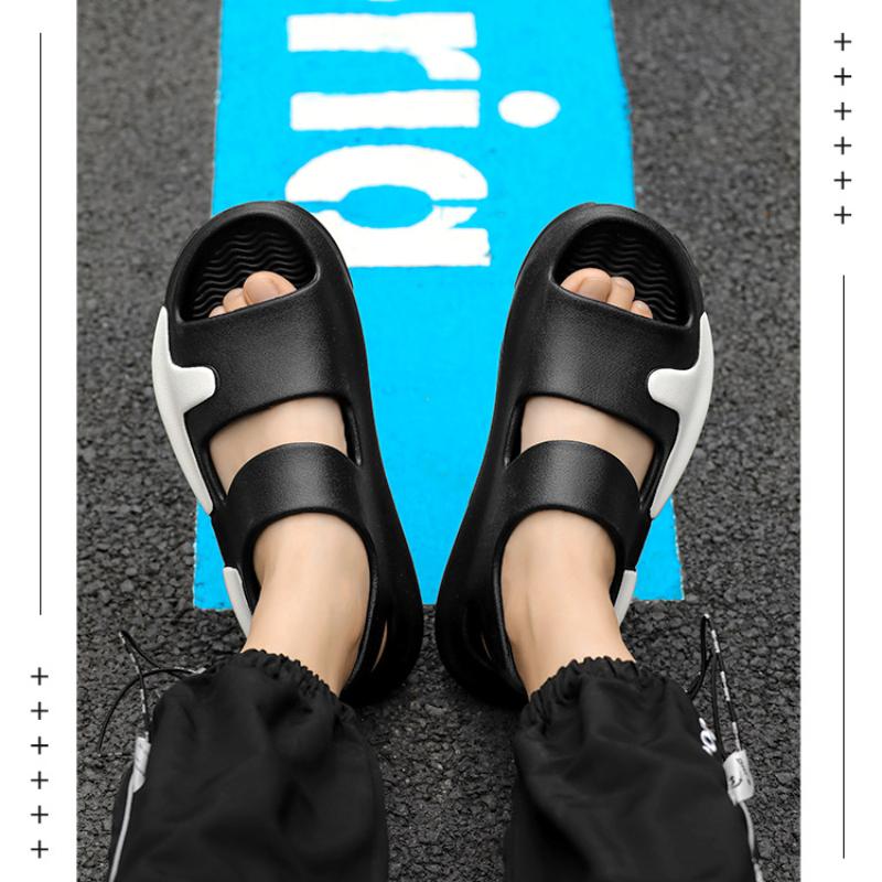 Мужские и женские модные тапочки. Летние нескользящие тапочки с мягкой подошвой. Мужские домашние тапочки для ванной. Повседневные спортивные шлепанцы. Тапочки с мягкой подошвой.