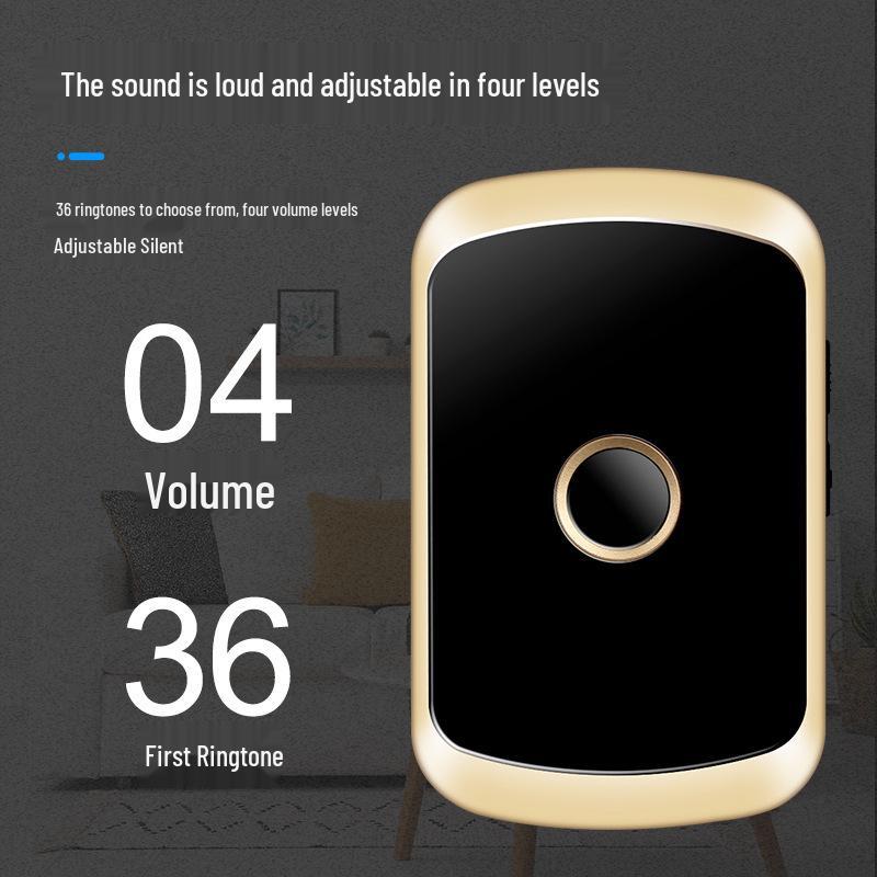 Smart Wireless Doorbell for Home, Ultra-Long Range, Remote Control, Two Receivers, Ideal for Elderly