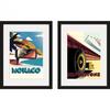 Zoom F1 Monaco Silverstone Framed Print Set (Pack of 2)