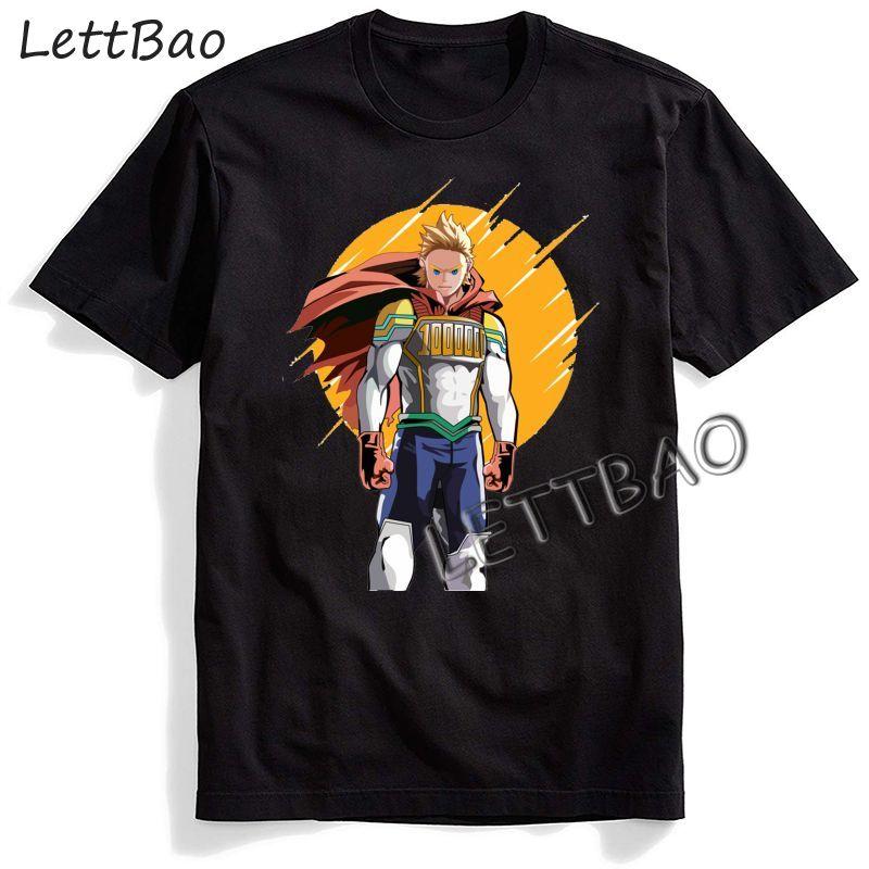 Harajuku Anime My Hero Academia Men T Shirt Summer Harajuku Casual Loose Ulzzang Cute Cartoon Graphic