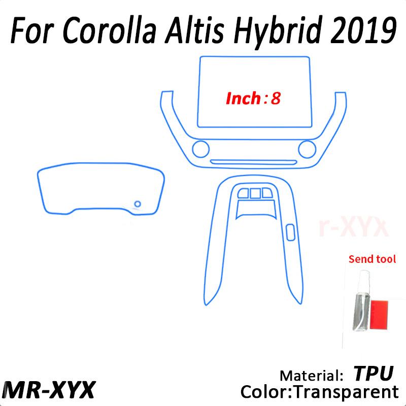 Для TOYOTA Corolla E210-2023 автомобильная консоль коробка передач наклейка на панель прозрачная ТПУ автомобильная внутренняя защита