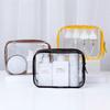 Travel Storage Bag Cosmetic Bag PVC Waterproof Transparent Cosmetic Cases Large Capacity Plastic Zipper Wash Bag