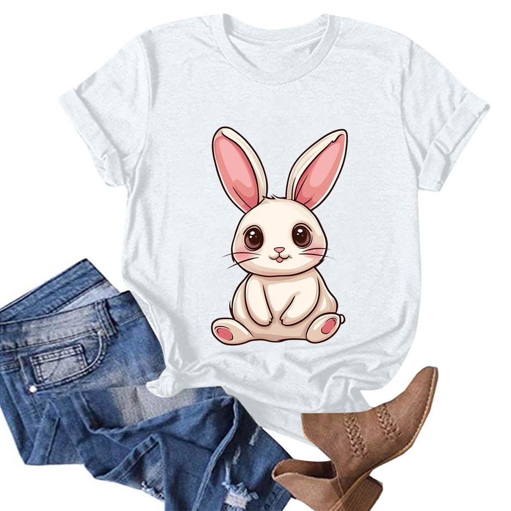 Женская модная повседневная футболка с круглым вырезом и принтом, пуловер с короткими рукавами, топ