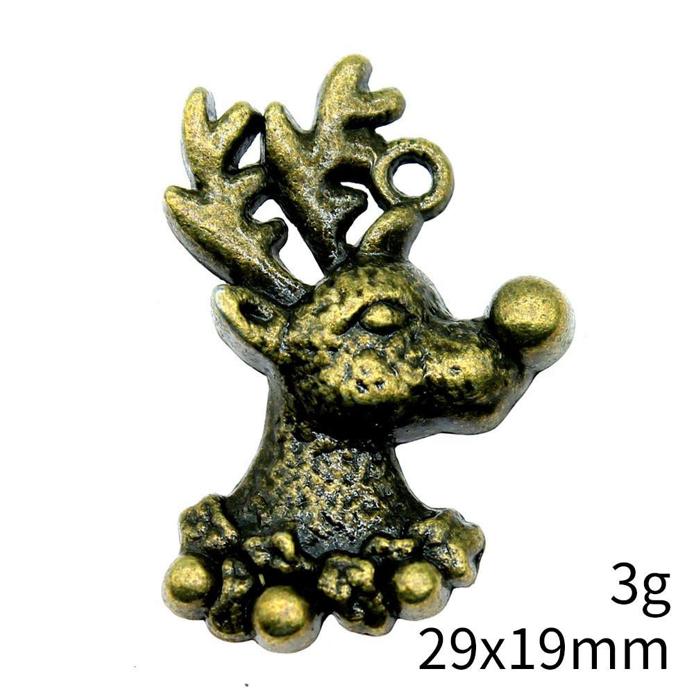 NewArrivals Charms For Jewelry Deer Christmas Day Charms Pendant Audience Bracelet Pendant