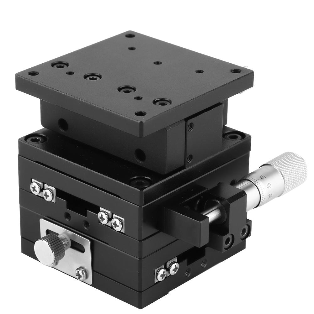 SEMXYZ 60 XYZ Микрометрическая платформа для точной настройки Линейный столик с подшипниковой опорой Настроечный скользящий столик 60*60мм