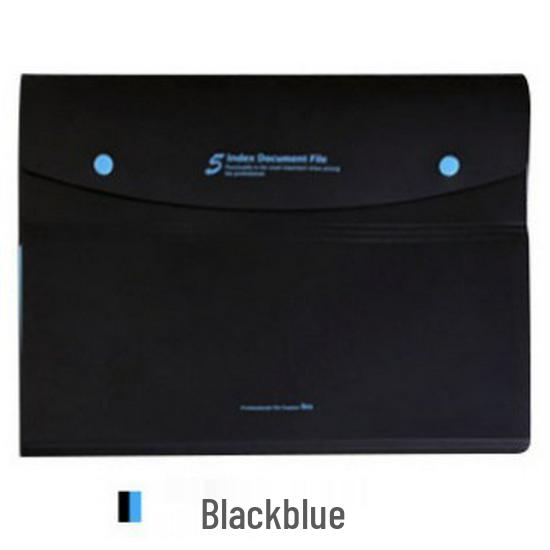 Большая папка-органайзер для документов и чеков на 5 отделений