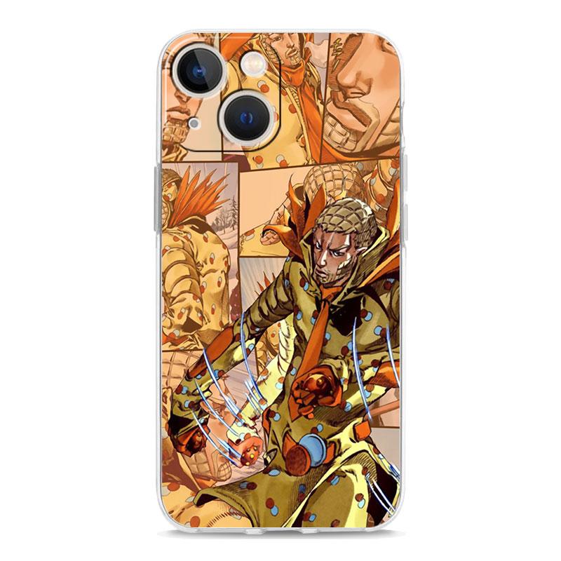 Прозрачный мягкий чехол для телефона JoJo Bizarre Adventure для iPhone 14 13 12 11 Pro Max XS X XR SE 7 8 Plus, противоударный прозрачный чехол из ТПУ
