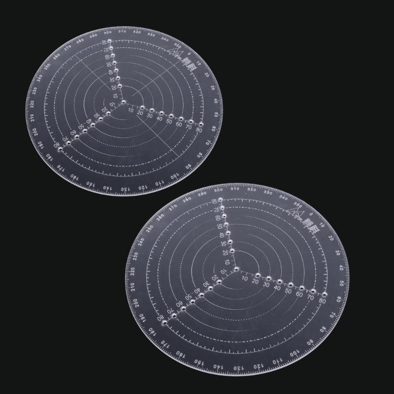 Деревообработка Кругорез Деревообрабатывающий Циркуль Инструмент для рисования кругов Акриловая Точная шкала Центрирующая линейка 20/30см