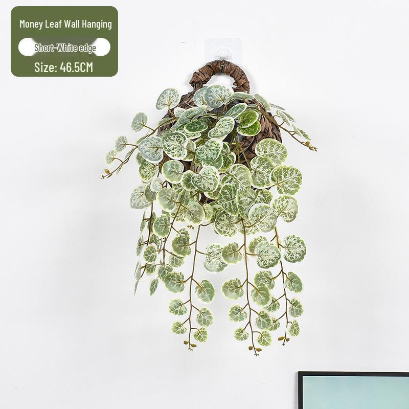 High-Quality Eucalyptus Vine Wall Hanging - Realistic Indoor Greenery & Money Leaf Decoration