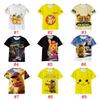 Pokemon Detective Pikachu Tshirt 3d Print Short Sleeve Cosplay Costume Tee Tops