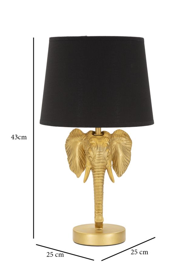 Table Lamp Elephant Cm Ø 25X43