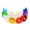 Colorful 8 Note Handbells Set Musical Bells Hand Percussion Bells Music Toy for Church Chorus, Wedding, Family Party
